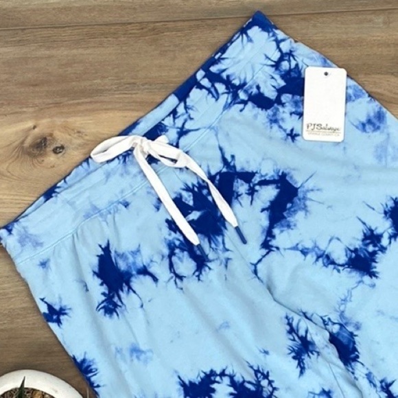 🔸PJ SALVAGE BLUE TIE DYE SWEATPANTS - Picture 5 of 9